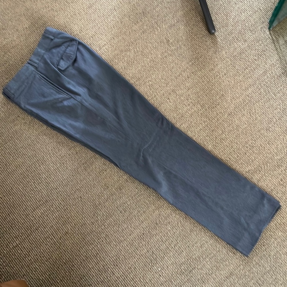 Grey pair of pants flat front
